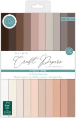 Verpackung des A4 Premium-Papierblocks „The Essential Craft Papers – Natural Tones“ mit 20 Braun- und Beigetönen