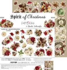 Craft O'Clock Spirit Of Christmas Extras Set mit verschiedenen Bögen und Ausschneideelementen