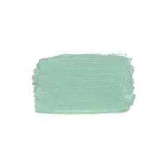 Pinselaufstrich der Misty Paint Celadon in zartem Mintgrün