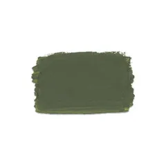 Pinselaufstrich der Misty Paint Moss Green in gedecktem Moosgrün