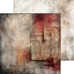 Vintage-Filmkamera mit roten und cremefarbenen Rosen vor einem Notenblatt-Hintergrund