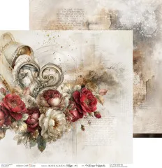 Herzform aus einer Filmrolle mit rotem und weißem Rosenbouquet