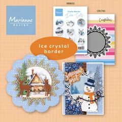 Produktübersicht mit Frosty-Winter-Stanzteilen und weiteren Wintermotiv-Karten