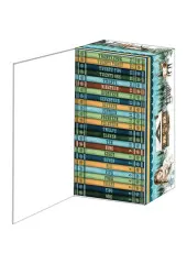 Geöffnete Box mit 24 nummerierten Kuvert-Fächern von eins bis vierundzwanzig im Buchrücken-Design