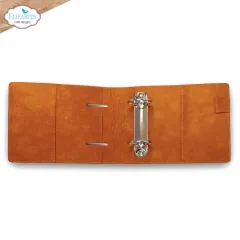 Geöffneter quadratischer Memory-Binder mit sichtbarer Ringmechanik