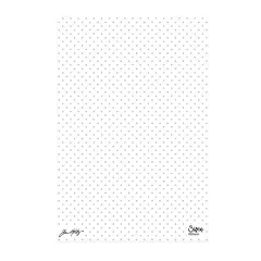 Mit dem Sizzix Prägefolder Vault Dots geprägtes Papier mit gleichmäßigem Punktemuster