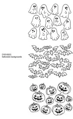 Dylusions Cling Stamps - Halloween Backgrounds