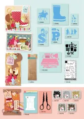 Innenseite des Hefts mit Sinterklaas-Neuheiten: Pferd, Stiefel, Buchstaben, Geschenktüten und Handarbeits-Stanzen