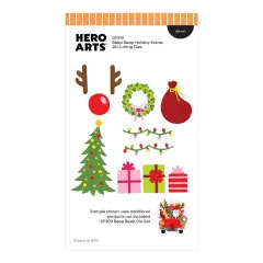 Hero Arts Fancy Dies - Whimsical Wheels - Beep Beep Holiday Extras