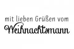 Stempel - mit lieben Grüßen vom Weihnachtsmann