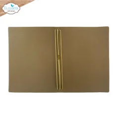 Journal von hinten mit dreifacher Ringbindung aus Kordel