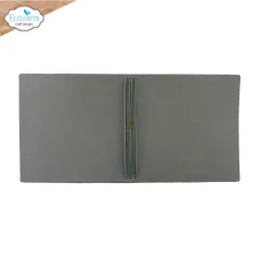 Journal von hinten mit dreifacher Ringbindung aus Kordel