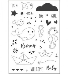 Clear Stamps - Cut-ies Ocean Babies