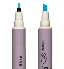 Zig Emboss Fine Chisel Twin Tip Clear Marker