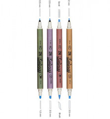 Zig Emboss Twin Tip Clear Marker Set