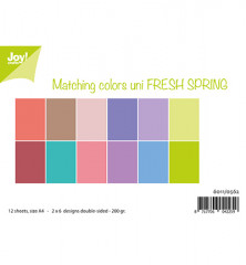 Matching Colors uni - Fresh Spring - Paper Pack A4