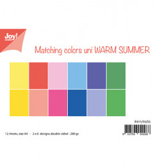 Matching Colors - Warm Summer - Paper Pack A4