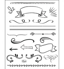 Clear Stamps - Lettering Elemente