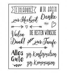 Clear Stamps - Die besten Wünsche