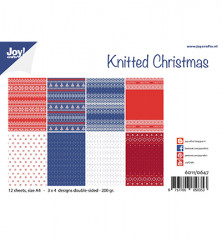 Knitted Christmas A4 Paper Pack