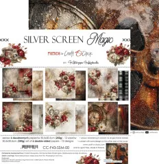Verpackungsfoto mit Übersicht der sechs "Silver Screen Magic"-Papiermotive