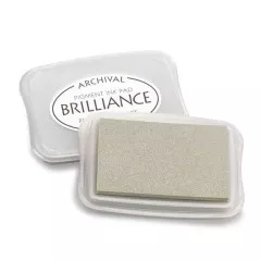 Brilliance Pigment Ink Pad - Pearlescent Platinum Planet