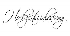 Stempel Hochzeitseinladung