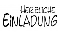 Stempel Herzliche Einladung