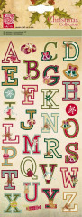 Xmas 3D Sticker Alphabet