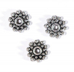 Floral Spacers silber