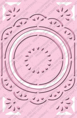 Embossing Folder plus - chic circle frame