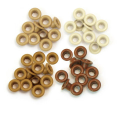 Eyelets Sortiment - Brown