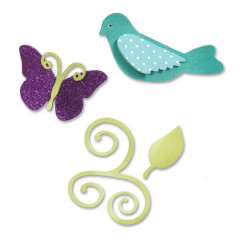 Sizzlits Die Set - Birds and Butterflies Set