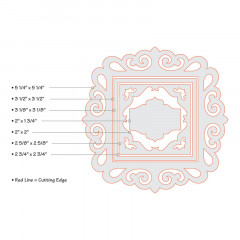 Framelits Die Set - Frame, Fancy Square