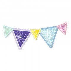 Framelits Die Set mit Stempel - Banners, Pennant