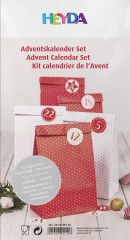 Adventskalender Set - rot weiß (groß)