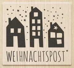 Holzstempel - Weihnachtspost