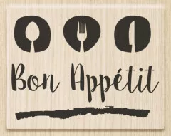 Holzstempel - Bon Appetit