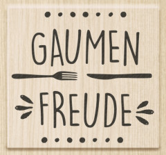 Holzstempel - Gaumen Freude