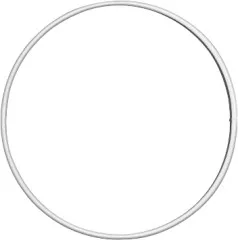 Drahtring weiss, 12 cm