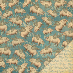 Olde Curiosity Shoppe - Designpapier when pigs fly