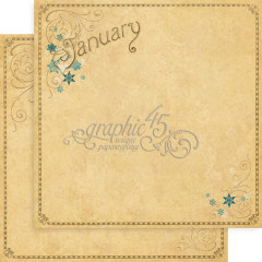 Place in Time Designpapier - January Foundation