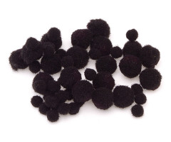 Pompons, schwarz