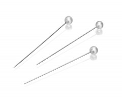 Deko-Pins weiß                