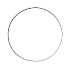 Drahtring weiss, 25 cm