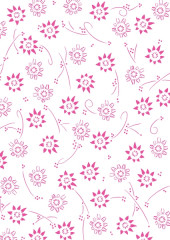 Pergamentpapier Blume metallicrosa