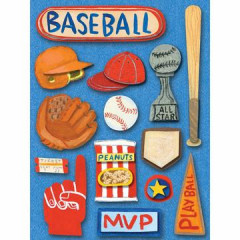 Grand adhesive Sticker Rough and Tumble Baseball