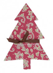 Chipboard Form weiss Weihnachtsbaum