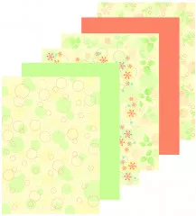 LeCrea Designpapier Set - Spring Nr. 1