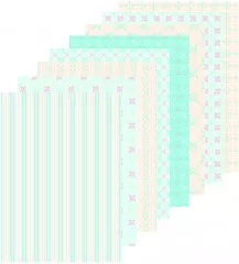 LeCrea Designpapier Set - Stylish Blue